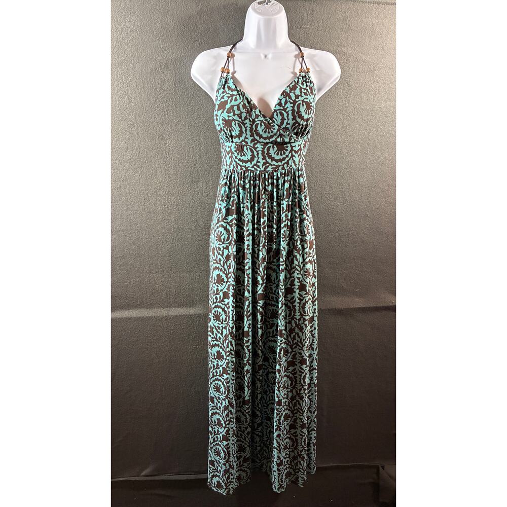 vtg y2k women babydoll maxi dress 14 chocolate brown fairy grunge whimsigoth